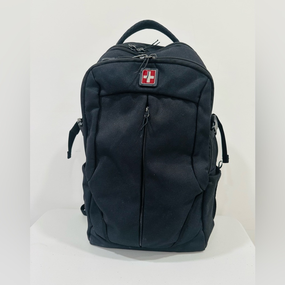 Swiss Tech Adult Unisex Alps Black‎ Backpack with Adujustable Straps